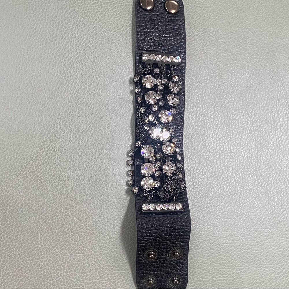 Black rhinestone bracelet